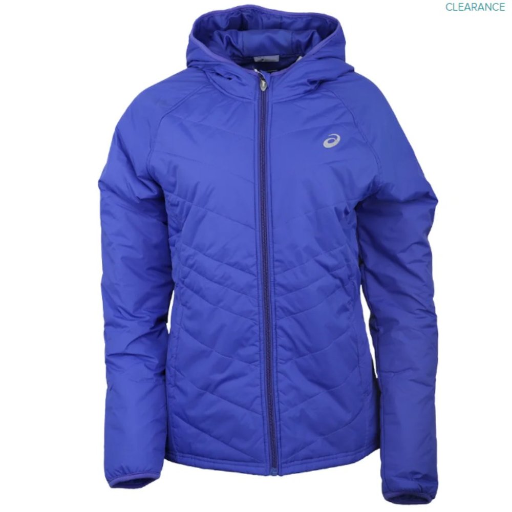 Asics Women's Puffer Jacket ( Color-43/Royal Blue )TG NWT